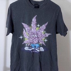 HUF Crystal Buddy Black Wash T-Shirt size Small
