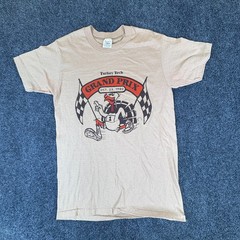 VTG Sport-T By Stedman Turkey Tech Grand Prix T-Shirt Mens M 38-40 Tan Graphic
