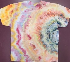 Hand Dyed Tie Dye Ice Dye T-shirt (XL) NWT”s Multicolor Tee, Festival, Retro,