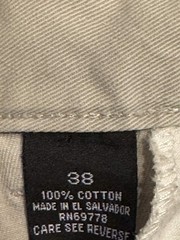 Foot Locker Cargo Shorts Mens 38 Tan Khaki 100% Cotton Twill Flat Front Outdoor