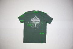 Own Boss Supply Royal Pine Green Short Sleeve Graphic T-Shirt Printed USA Mens L