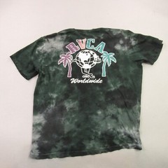 RVCA Shirt Mens Medium Short Sleeve Crew Neck Outdoors Gray Lightweight
