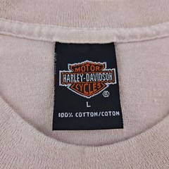Vintage Harley Davidson T-Shirt Mens Large Beige Holoubek Ann Arbor, MI USA 98′