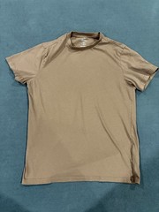 H&M T Shirt Mens Medium Brown Cotton Short Sleeve Regular Fit Crew Neck Casual
