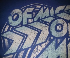 Of Mice And Men Band Logo Tour Concert Blue MEDIUM Shirt Rock Metal