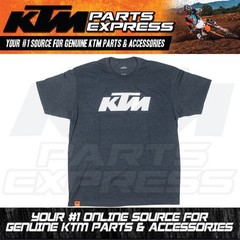 NEW KTM NAVY/HEATHER LOGO TEE SIZE MEDIUM 52% COTTON/48% POLYESTER 3PW250052403