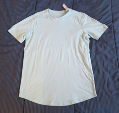 NWT Old Navy Soft-Washed Tee Curved Hem T-shirt MT Medium-Tall Pale Glass Green