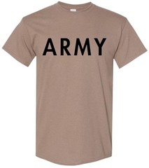Men’s Army PT Style T-Shirt U.S. Army Military Physical Training Infantry Shirt