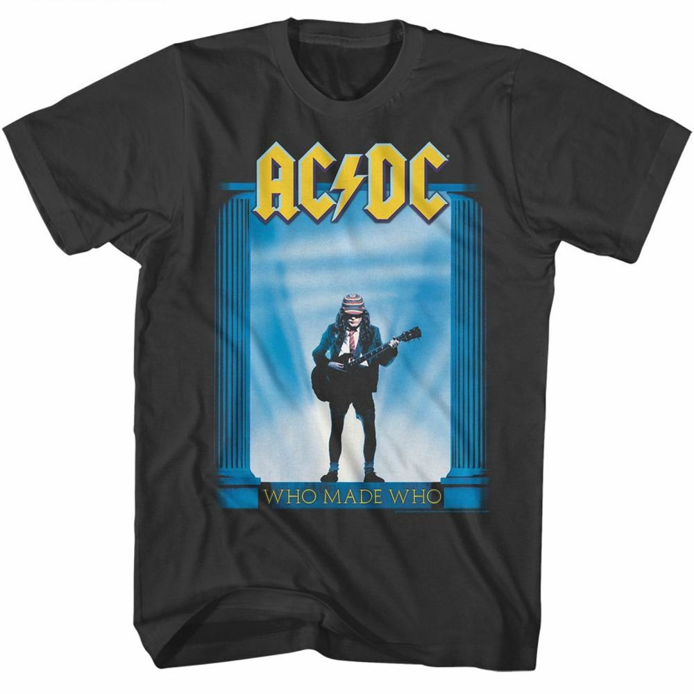 AC/DC Who Made Who Smoke Rock and Roll Music Band T-Shirt