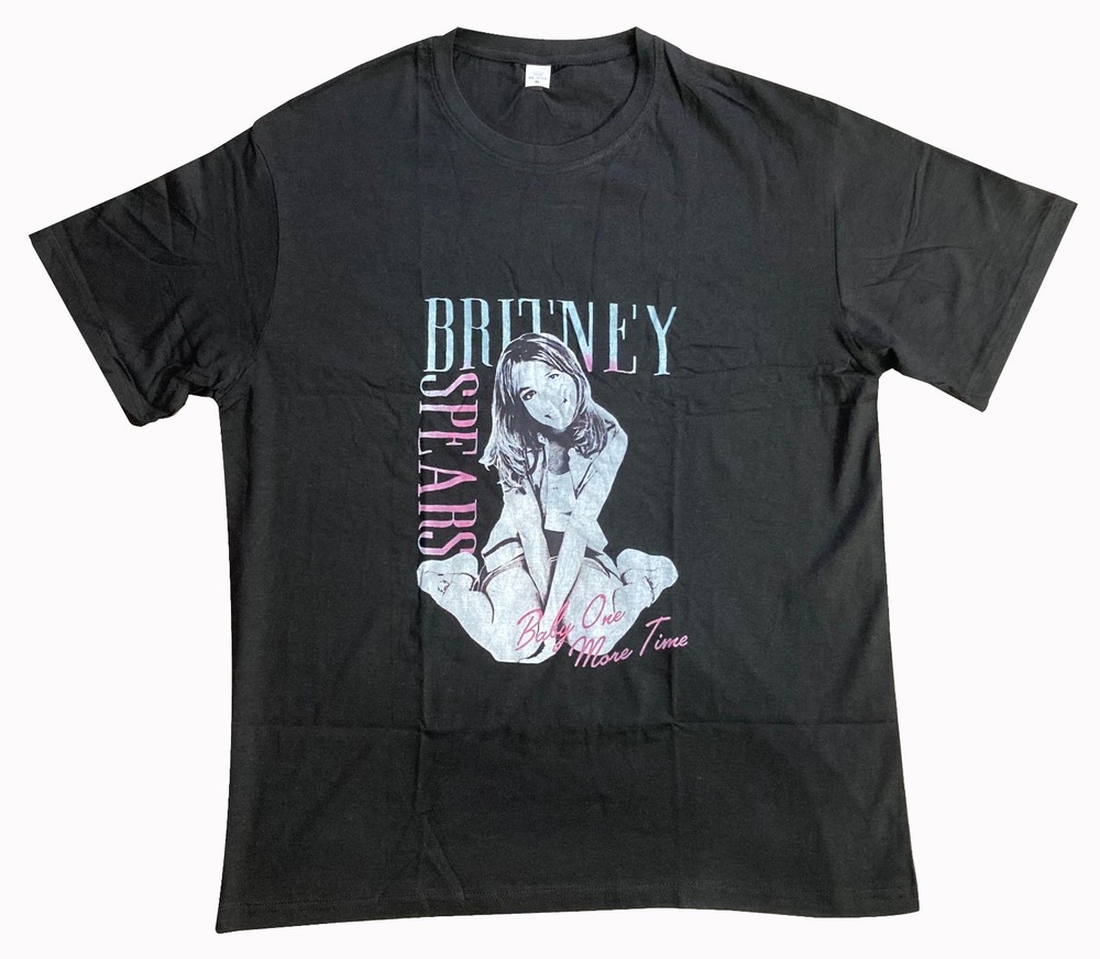 Generic Men’s Britney Spears Graphic Pullover T-Shirt (Black)