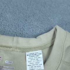 DRIFIRE Shirt Mens 2XL Beige Flame Resistant Long Sleeve FR Workwear Tee T-Shirt