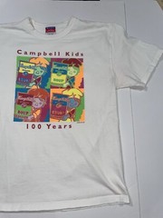 VINTAGE ANDY WARHOL CAMPBELL’S POP ART T SHIRT M – ROY LICHTENSTEIN KEITH HARING