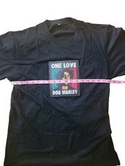 Bob Marley LED T-Shirt Black Sound Activated LIGHT Up Rave Party Concert