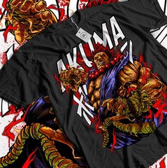 Akuma Gouki T-shirt Karate Street Fighter Video Games Fighting Shirt Graphic Tee