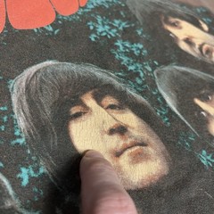 Beatles Shirt Adult Large Brown Vintage 90s 1997 Rubber Soul Band Tee