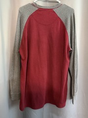 U.S. Polo Association USPA Long Sleeve Tee Shirt 2XL Red Gray