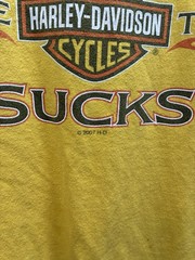 2007 Harley Davidson Work Sucks Livermore California Shirt Rare Vtg Bikes XXL