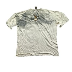 Miskeen Originals Affliction type Shirt White Print Y2K Men’s 4XL