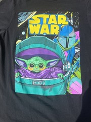 Star Wars Mandalorian & Grogu Black T-Shirt Size Small