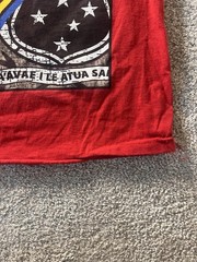 Shaka Wear Streetwear Essentials Red Blessed T-Shirt Large 100% Cotton