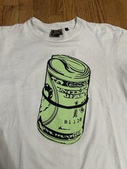 Billionaire Boys Club VAULT Men’s L White Cotton Crewneck Money Graphic Tee