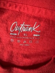 Outrank Men’s Red Streetwear Trust NUN Graphic Shirt Size XL