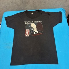 1987 Max Headroom Coca Cola Promo T Shirt Large Screen Stars USA Vintage Coke
