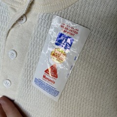 New Vintage Oakton Thermal Henley Base Layer USA Made Long Sleeve Shirt Size S/M