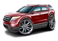2011-17 Ford Explorer SUV Car Art Print NEW