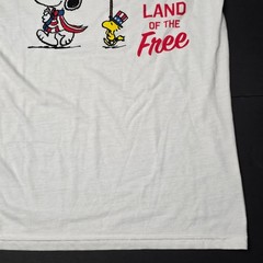 Peanuts Snoopy And Woodstock USA America – Licensed Cartoon T Shirt – Unisex L