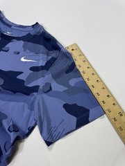 Nike Dri Fit Camo T Shirt Men’s Large Blue Short Sleeve Swoosh BV7963-427