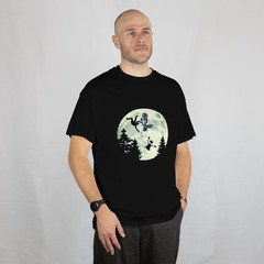 E.T. BIKE CRASH T-Shirt | Classic Spielberg Film Tee | 1980s Sci-Fi Movie Top