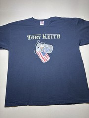 Toby Keith Never Apologize For Being Patriotic T Shirt 2XL USA Made