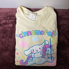 Cinnamoroll Beige Bunny Unicorn Men’s T-Shirt Size L