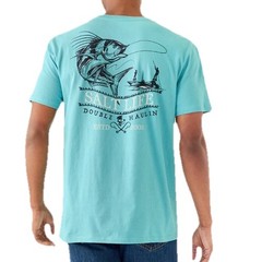 SALT LIFE Sea Green “DOUBLE HAULIN'” S/S – POCKET – T-SHIRT MEN’S XXLARGE NWT