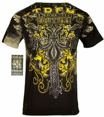 XTREME COUTURE by AFFLICTION Men’s T-Shirt SALVATION Tattoo Biker MMA S-5XL