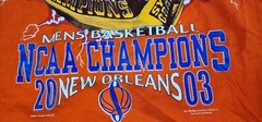 Syracuse Orangeman 2003 NCAA Championship Ring Mens 2XL Vintage T Shirt