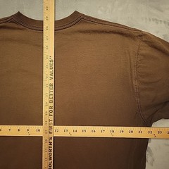 Carhartt Shirt Mens M Dark Brown Original Fit Short Sleeve Crewneck Pocket T K87