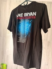 Luke Bryan What Makes You Country Tour T-Shirt Black Graphic Tee Small Concert S