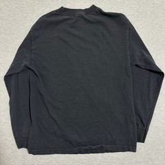 Oakley Y2K Checkerboard Vortex Spiral Graphic Long Sleeve Tee Faded Black Small