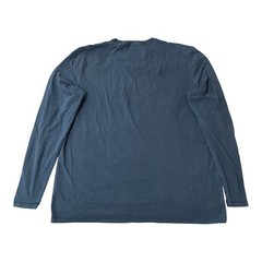 Johnnie O T Shirt Mens L Large Blue Long Sleeve Graphic Crew Neck Surfer Beach