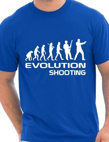 Evolution Of Shooting Sport Mens T-Shirt Gift Size S-XXL