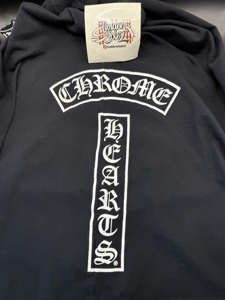 Chrome Hearts Flame Logo Short Sleeve Pocket Tee Shirt M Black Pre-Owned