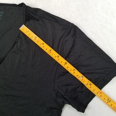UNIQLO AIRism Men’s Small Black Stretch T-Shirt V-Neck Short Sleeve Casual