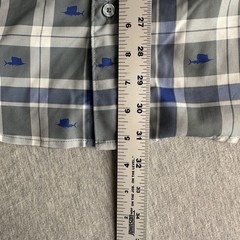 Huk Performance Fishing Shirt Mens XL Gray Blue Plaid Sailfish Short Sleeve Vent