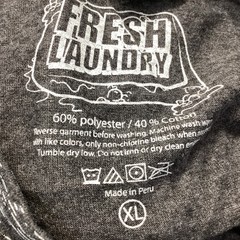 Fresh Laundry T Shirt Asian Signs Mens Size XL Tee Crewneck Speckled Gray NWOT
