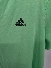 Adidas Ultimate Tee Mens Medium Green Climalite Short Sleeve Logo Athletic Shirt