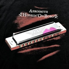 Vintage Aerosmith Shirt Mens Medium Black Honkin On Bobo Tour 2004 Graphic