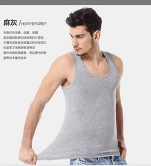 Men’s Sleeveless T-Shirt Cotton Muscle Tank Top Solid Blank Workout Summer Gym