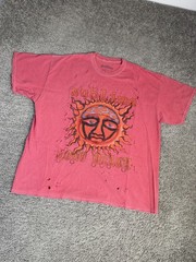 Sublime Shirt Mens S/M Red Sun Long Beach Distressed Crew Neck Cotton Tagless